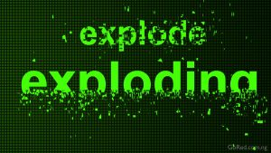 explode letters and words