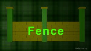 fence word