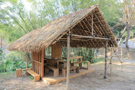 Bamboo house shed