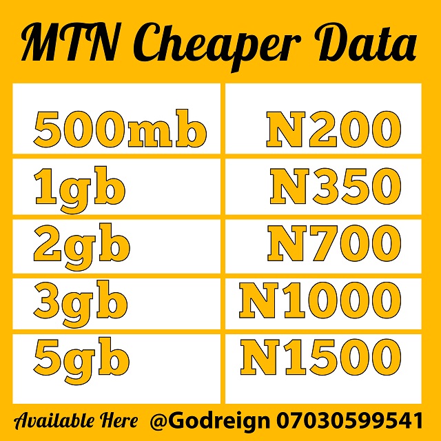 MTN cheaper data